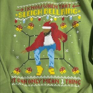 Drake hotline bling parody Christmas sweatshirt size small